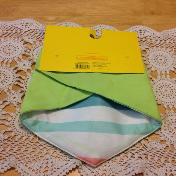 Sun Squad Cooling Pet Bandana One Size Reversible Soak Up The Sun Stripe print - Picture 2 of 5